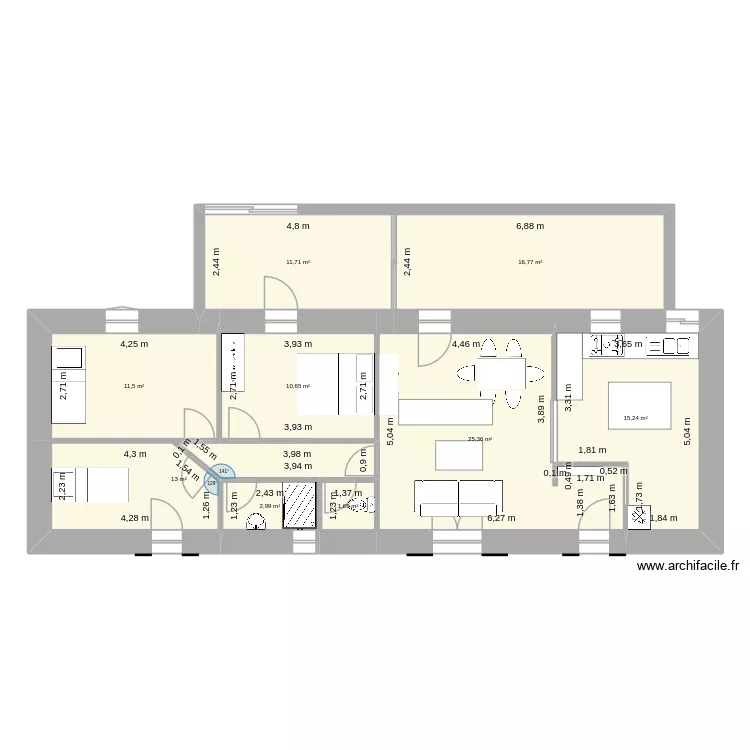 Maison Bélaye bis. Plan de 9 et 109 m² Maison Bélaye bis. Plan de 9 et 109 m²