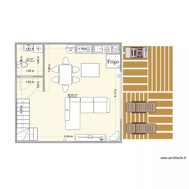 Maison Sainte Radegonde 80 m2 VERSION 3. Plan de Maison Sainte Radegonde 80 m2 VERSION 3. Plan de