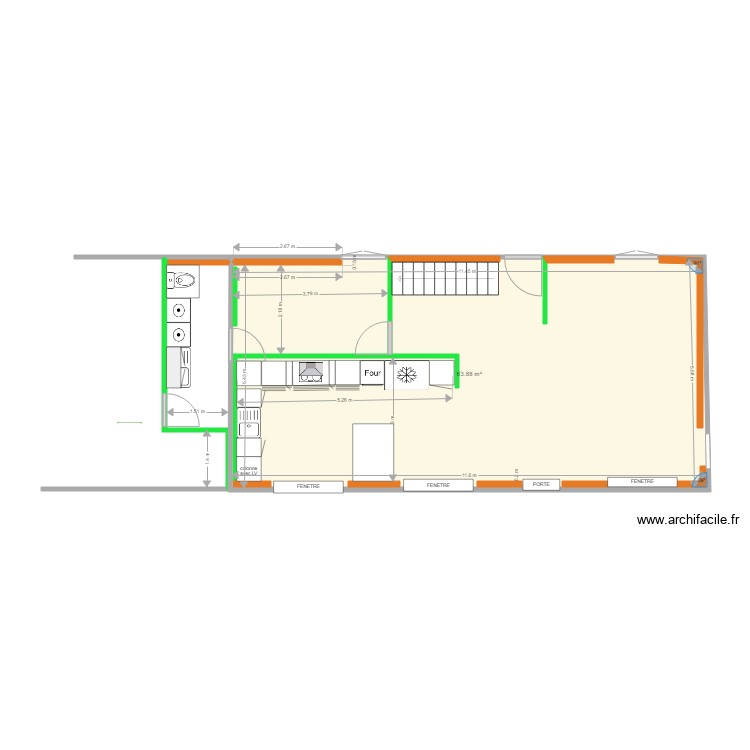 BUANDERIE VIERGE. Plan de 0 pièce et 0 m2