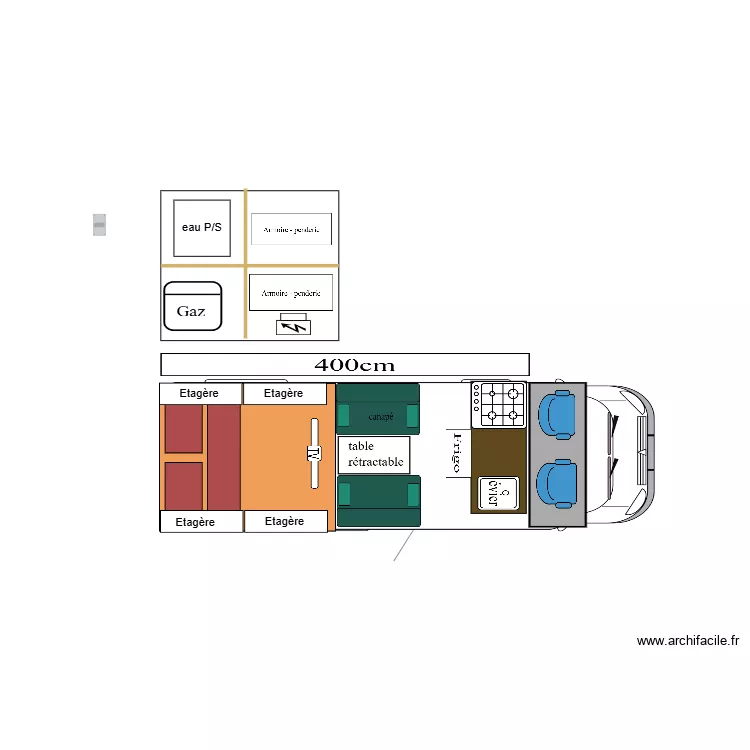 MERCEDES 310D. Plan de 