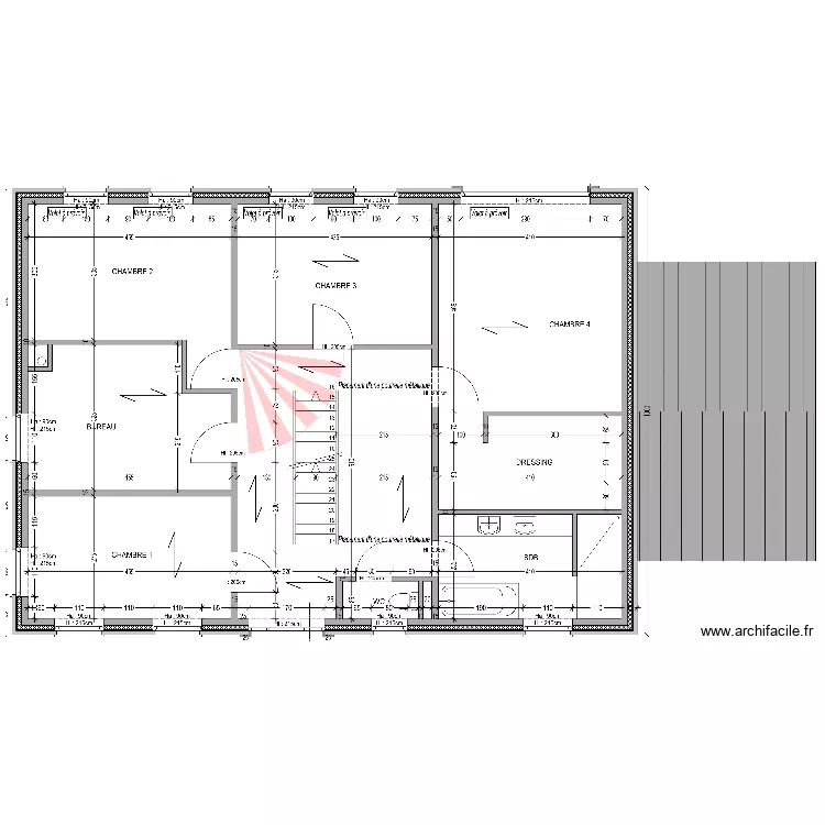 FERON ETAGE. Plan de 