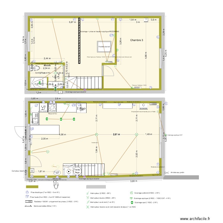 PLANS MAISON mars 2025. Plan de 6 pièces et 190 m2