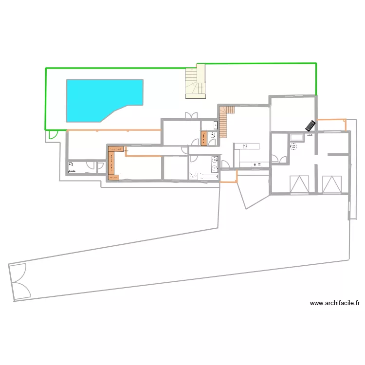 Saint-Sauvant final. Plan de 6  et 55 m²