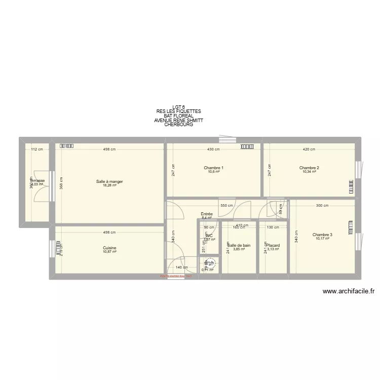 BAT FLOREAL LGT6. Plan de 