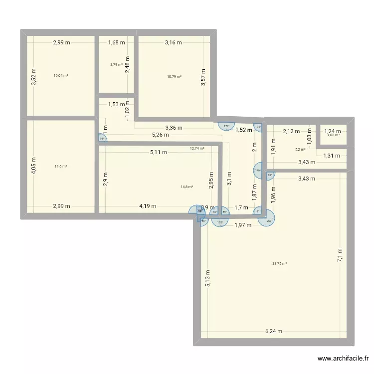 Maison Mirepoix Travaux. Plan de 9 Pièces et 109 m² Maison Mirepoix Travaux. Plan de 9 Pièces et 109 m²