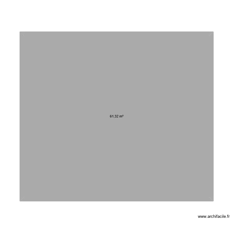 MAISON 2. Plan de 1  et 61 m²