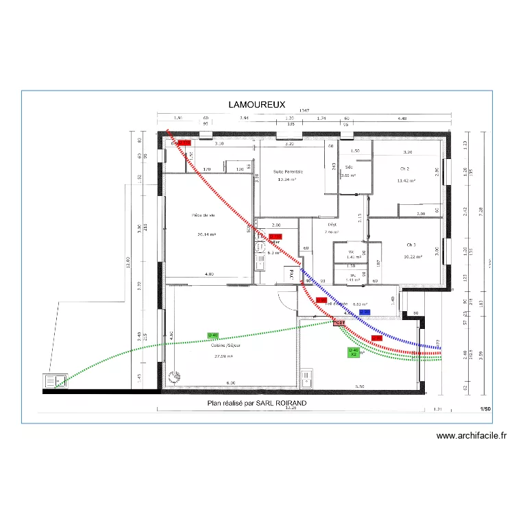 LAMOUREUX PLAN RESEAU TPC. Plan de LAMOUREUX PLAN RESEAU TPC. Plan de