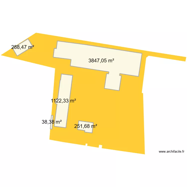 plan zone dechet. Plan de 5  et 5548 m²