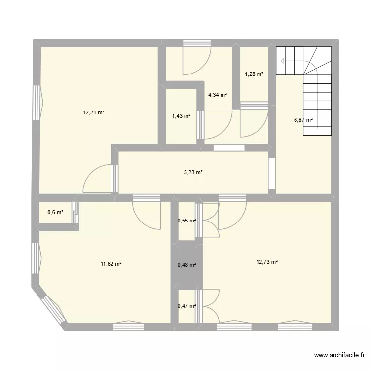 NOYER - Le Petit Quevilly. Plan de 47 Pièces et 344 m²