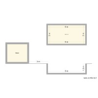 plan de coupe  et de masse piscine