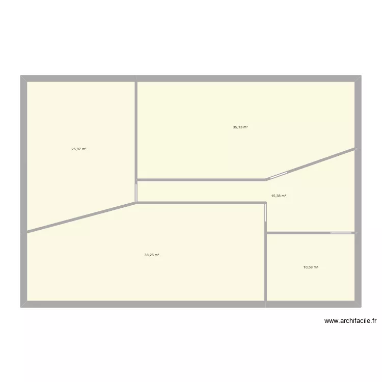 NIVEAU 2 TRAVAUX. Plan de 5 et 125 m² NIVEAU 2 TRAVAUX. Plan de 5 et 125 m²