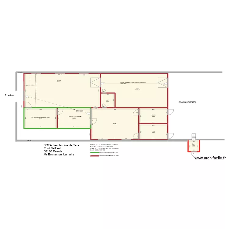 scea Jardins de Tara Peaule 56. Plan de 