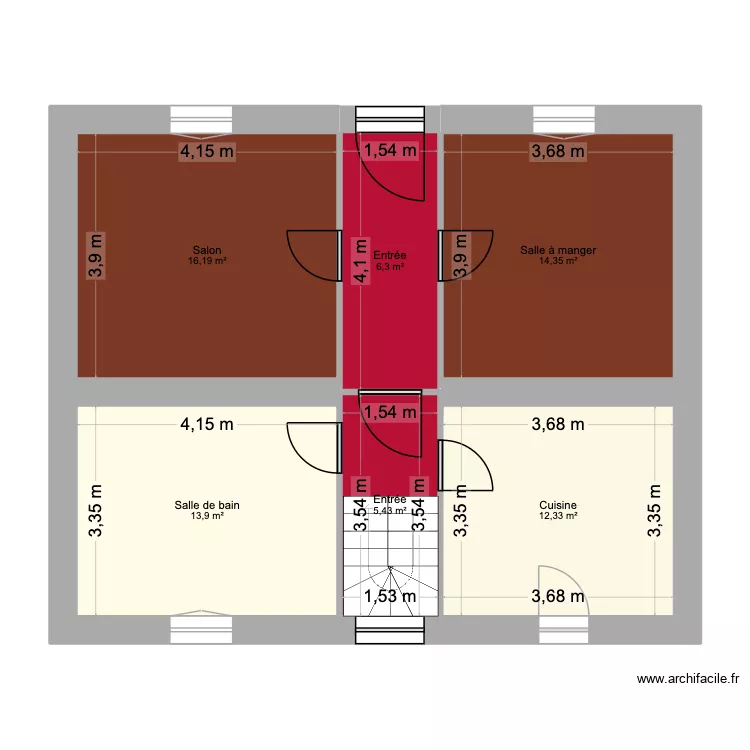 DETROIT GAME. Plan de 6 et 69 m² DETROIT GAME. Plan de 6 et 69 m²