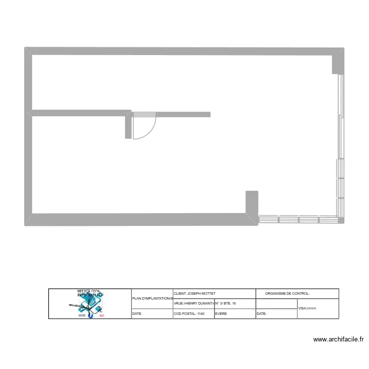 MODEL LOGO VIDE madry. Plan de 
