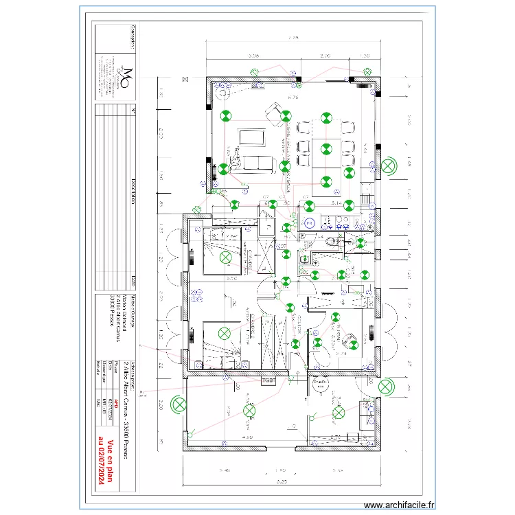 pessac. Plan de pessac. Plan de