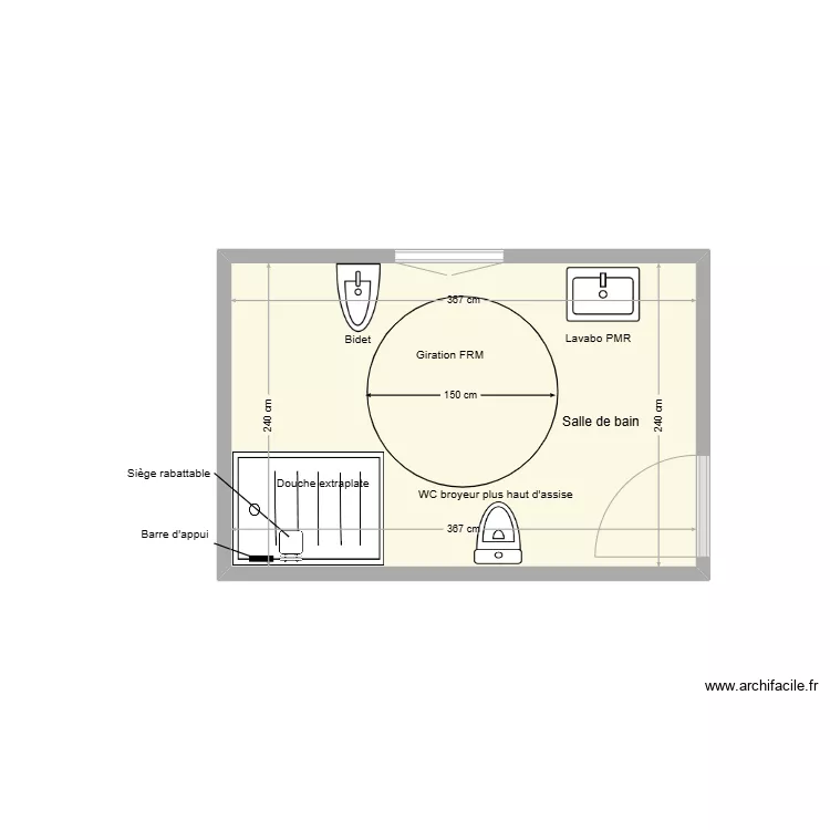 CRETE Brigitte adaptation. Plan de 