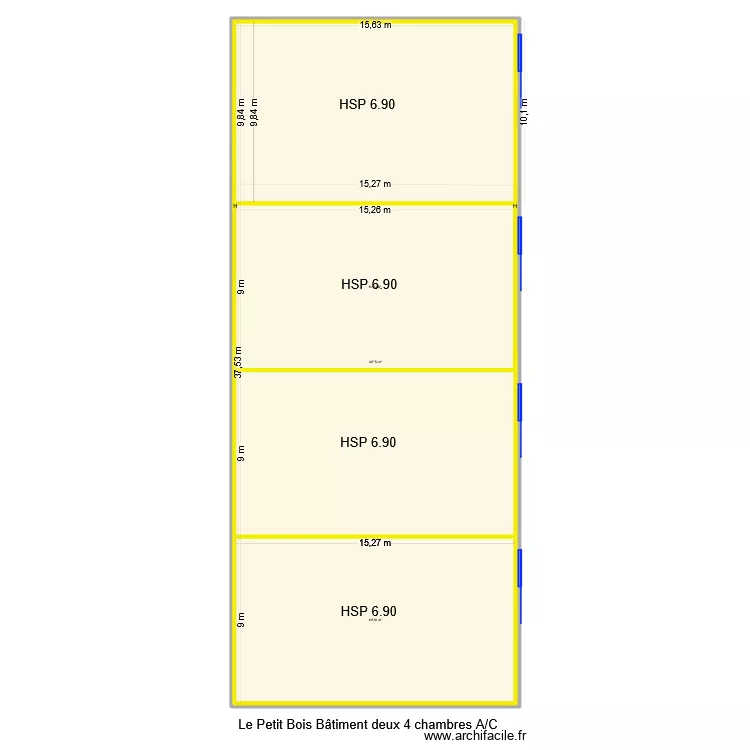 le petit bois b&acirc;timent 2. Plan de 3  et 862 m²