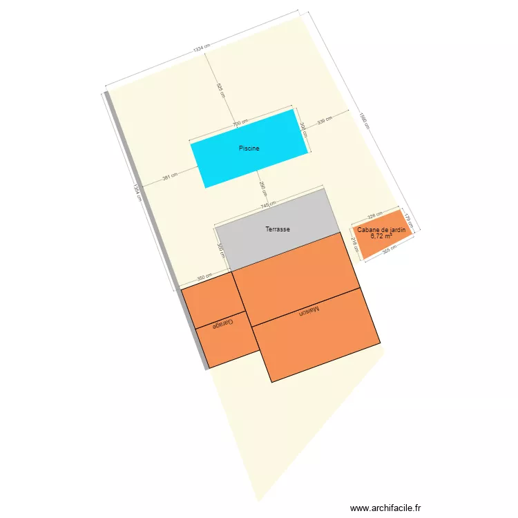 Demande de travaux. Plan de 