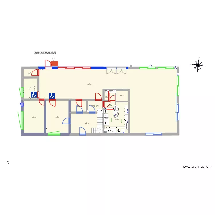 260512 RDC MOULIN NEUF. Plan de 35  et 418 m²