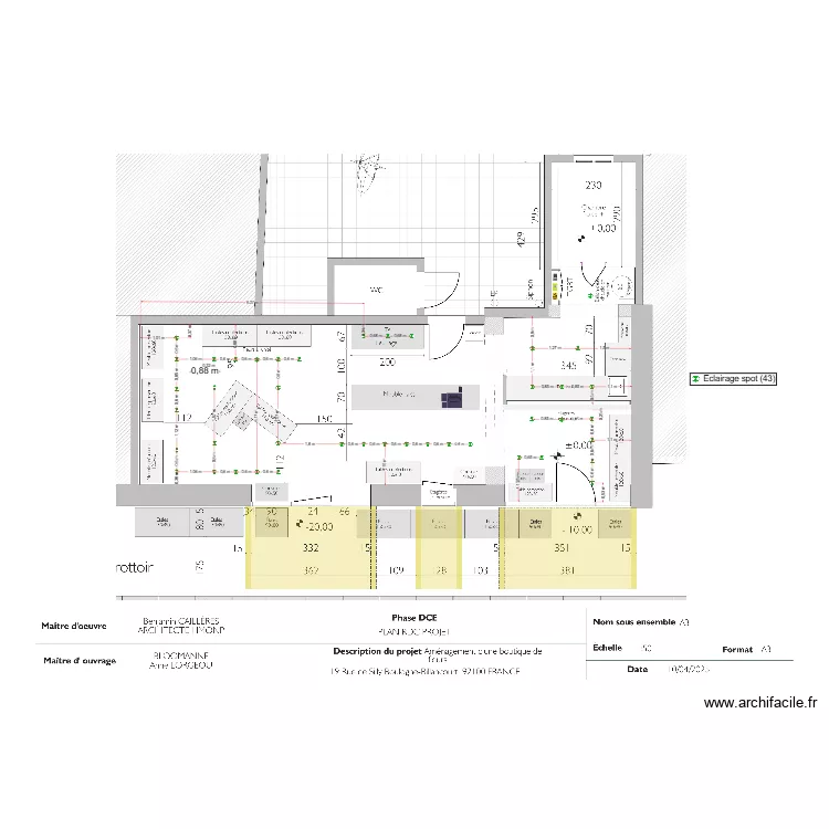 plans ecl fleuriste. Plan de 