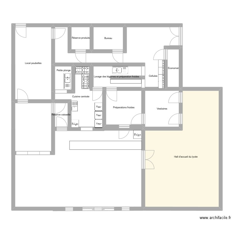 cuisine ariège. Plan de 12 pièces et 115 m2