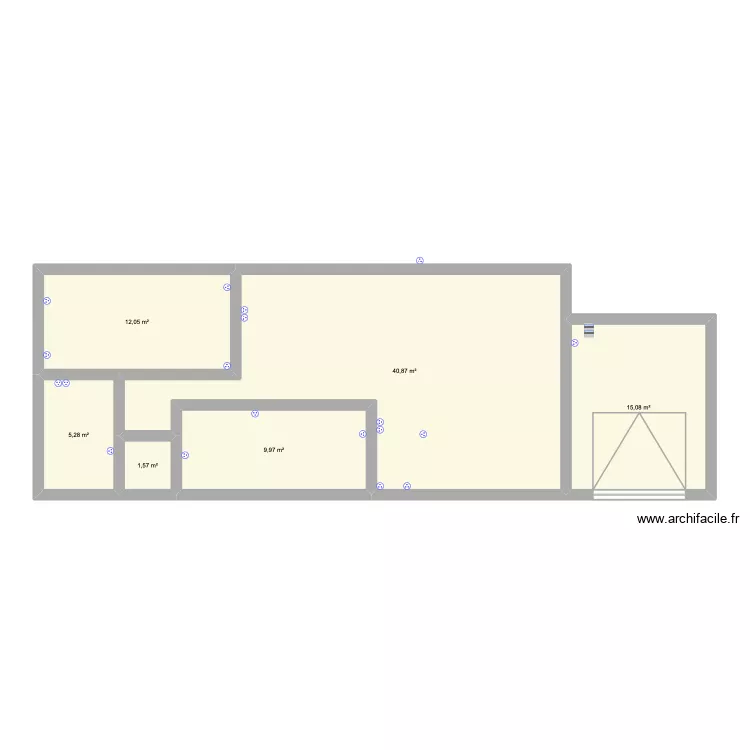 plan V2 elec. Plan de 6 Pièces et 85 m² plan V2 elec. Plan de 6 Pièces et 85 m²