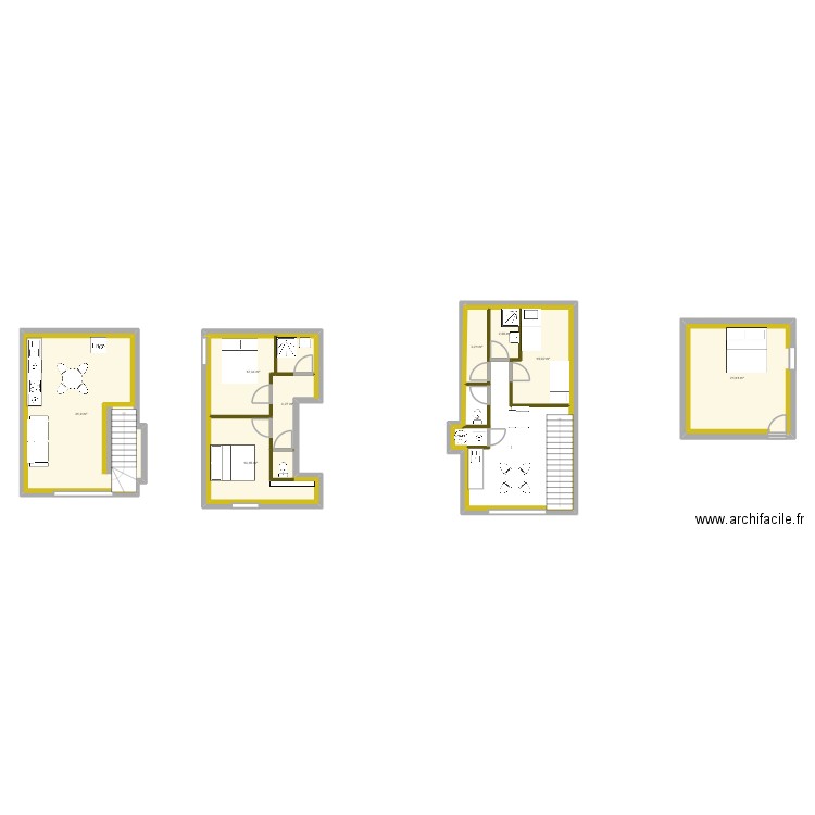 Riganel. Plan de 8 pièces et 99 m2