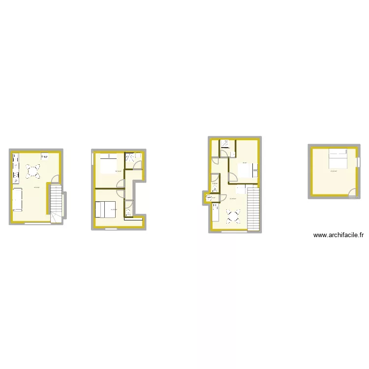 Riganel. Plan de 9 pièces et 123 m²