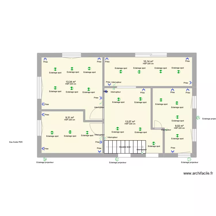 REZ SUPERIEUR ELEC 3. Plan de 