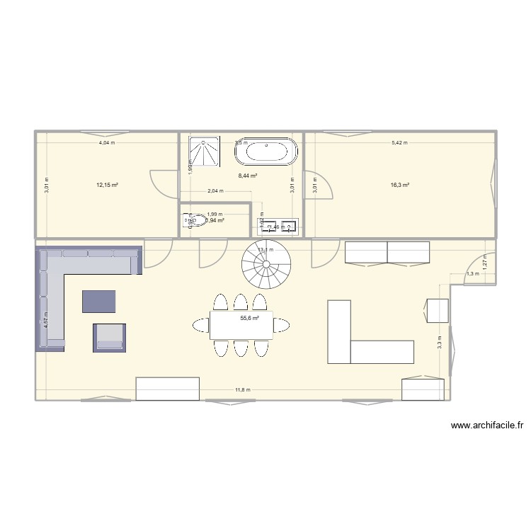 maison. Plan de 0 pièce et 0 m2