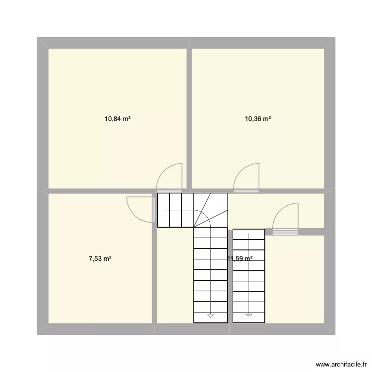 1er. Plan de 4  et 40 m²
