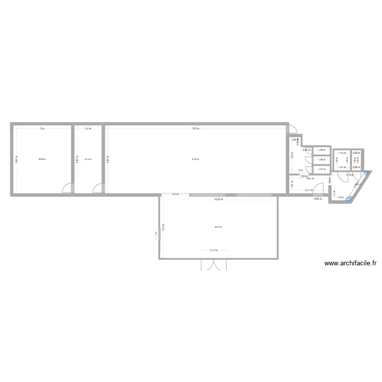 Restaurant V00. Plan de 