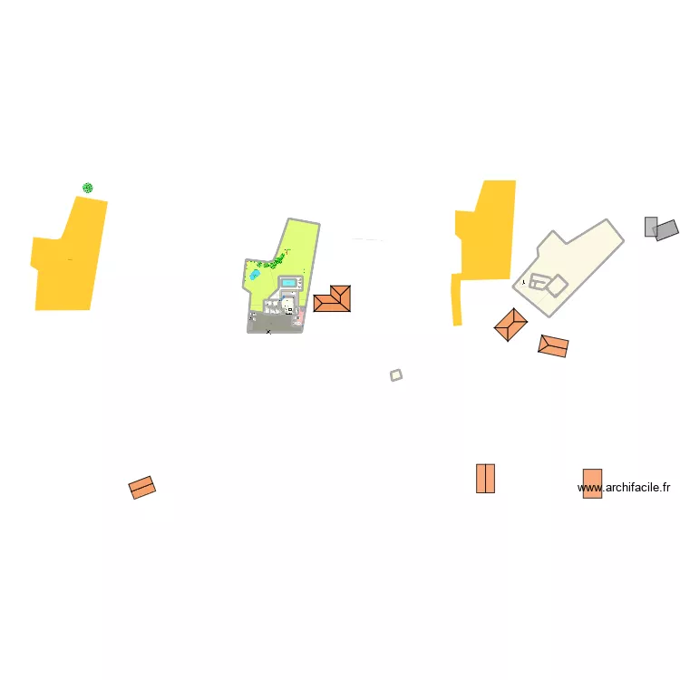 maison saint didier 700. Plan de 21 pièces et 3665 m²