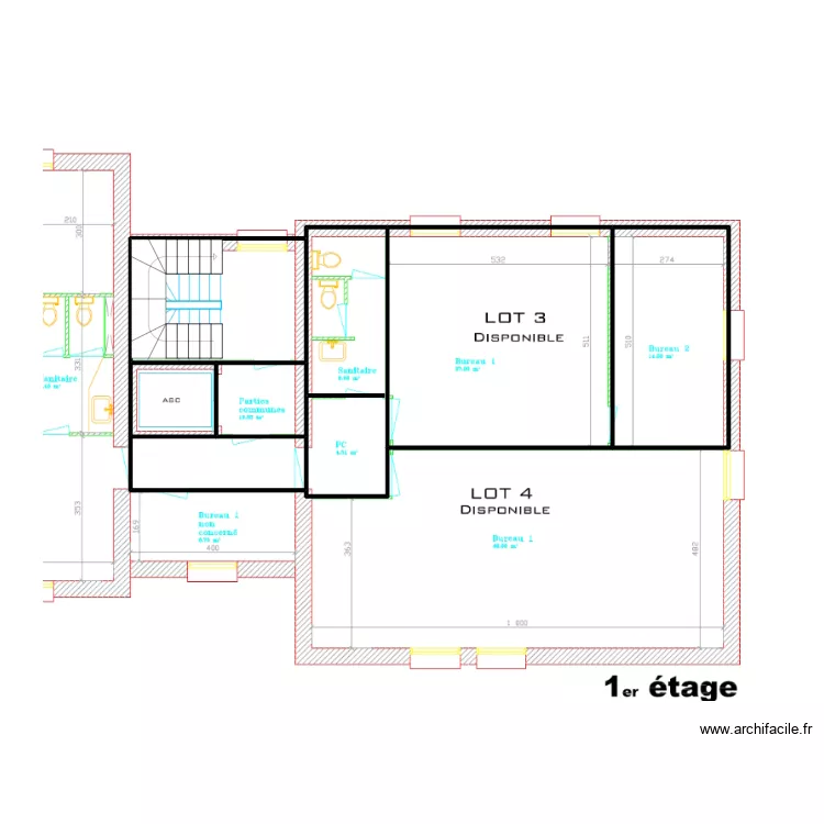 226-croquis 59 m² 1er. Plan de 226-croquis 59 m² 1er. Plan de