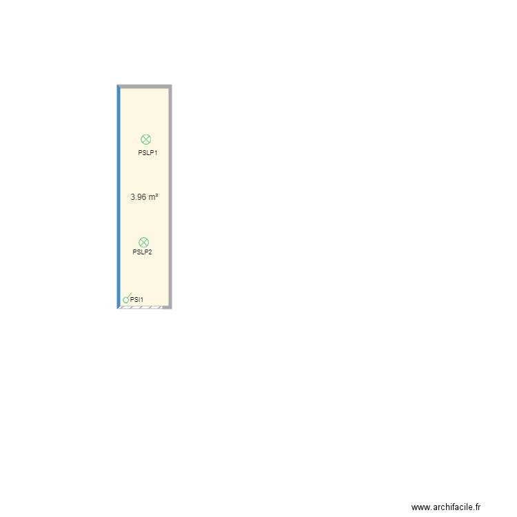 Pièce Secrète. Plan de 1 pièce et 4 m2