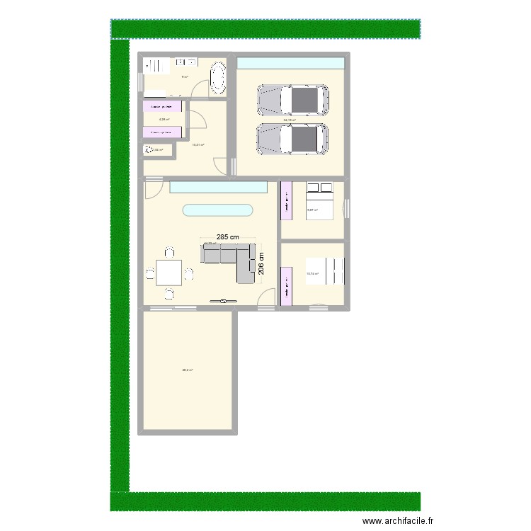 plan 3. Plan de 0 pièce et 0 m2