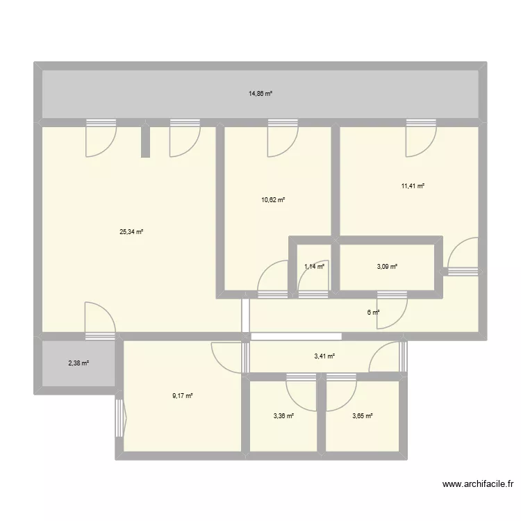 SENECAL - SOTTEVILLE LES ROUEN. Plan de 12 Pièces et 94 m²