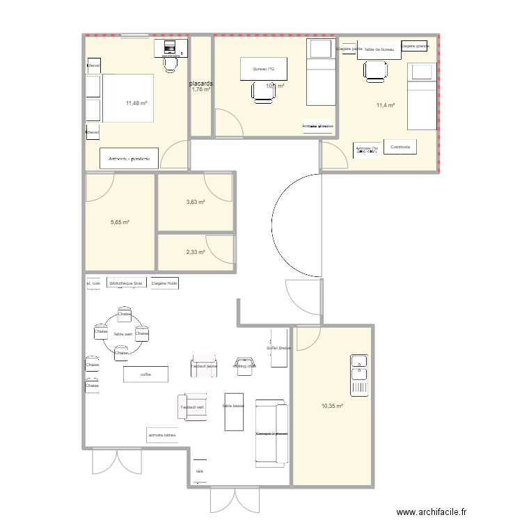 robinson. Plan de 0 pièce et 0 m2