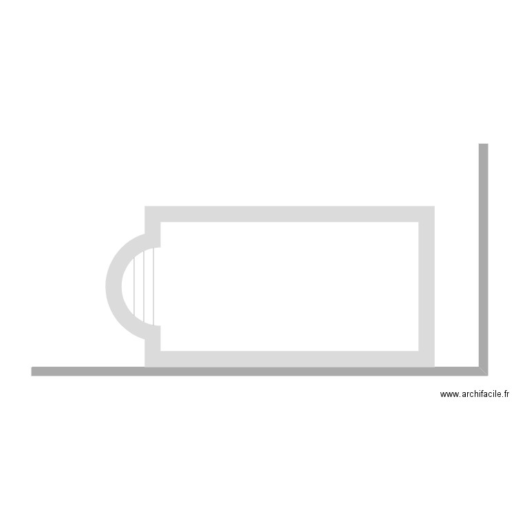 piscina positcion. Plan de 0 pièce et 0 m2