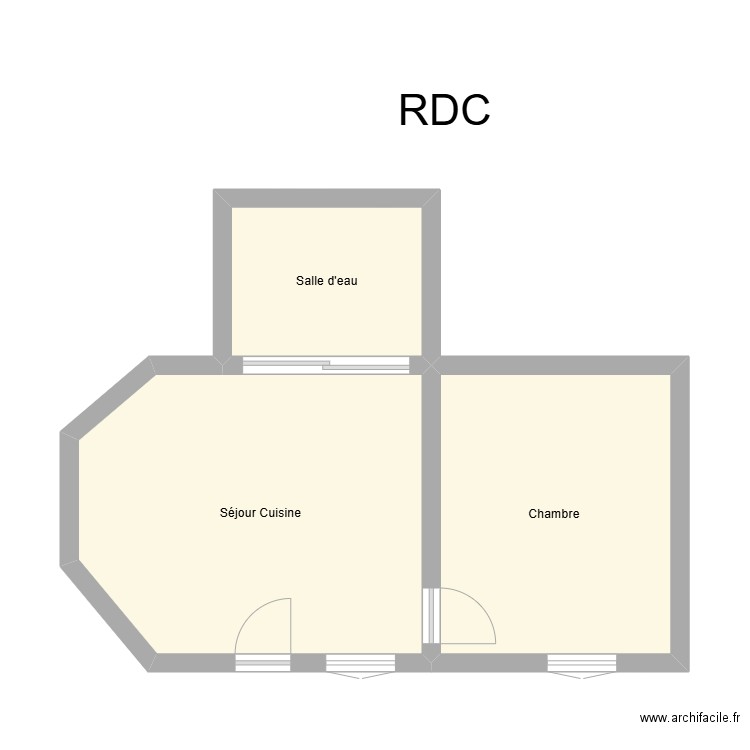 350602283. Plan de 3 pièces et 38 m2
