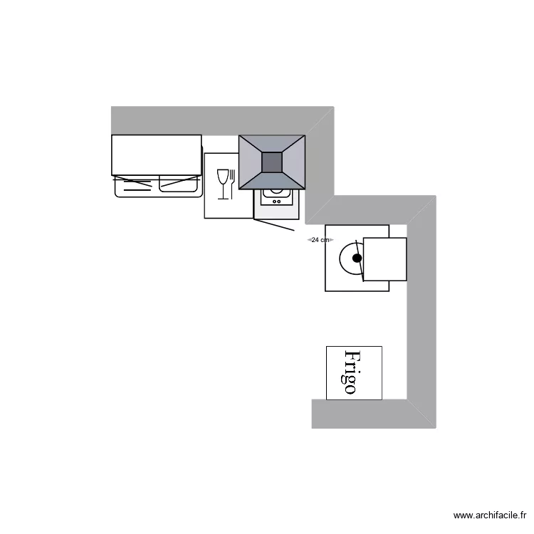 Cuisine. Plan de 