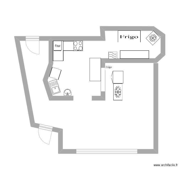 Empreinte. Plan de 0 pièce et 0 m2