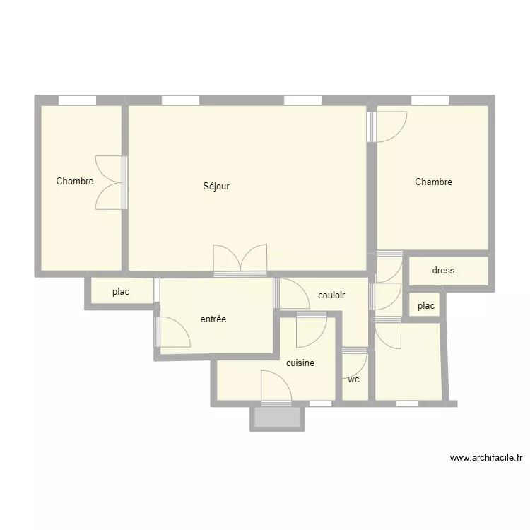 42 Paul Doumer. Plan de 