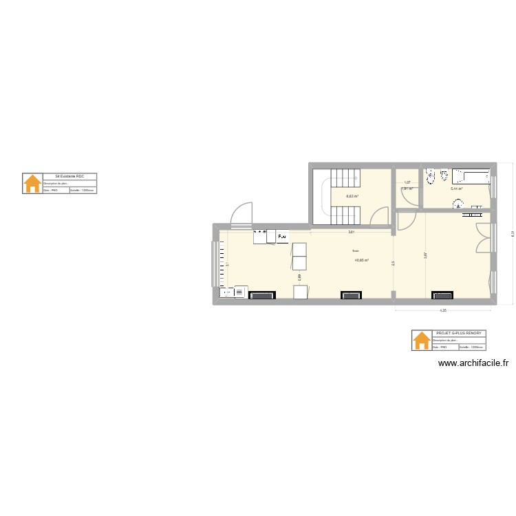 Renory RDC. Plan de 0 pièce et 0 m2 Renory RDC. Plan de 0 pièce et 0 m2