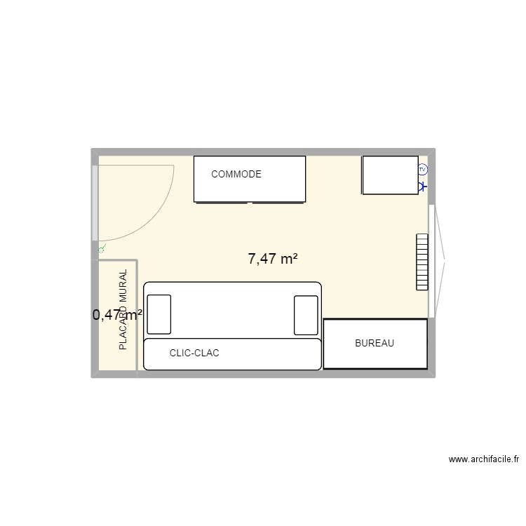 Plan bureau. Plan de 0 pièce et 0 m2