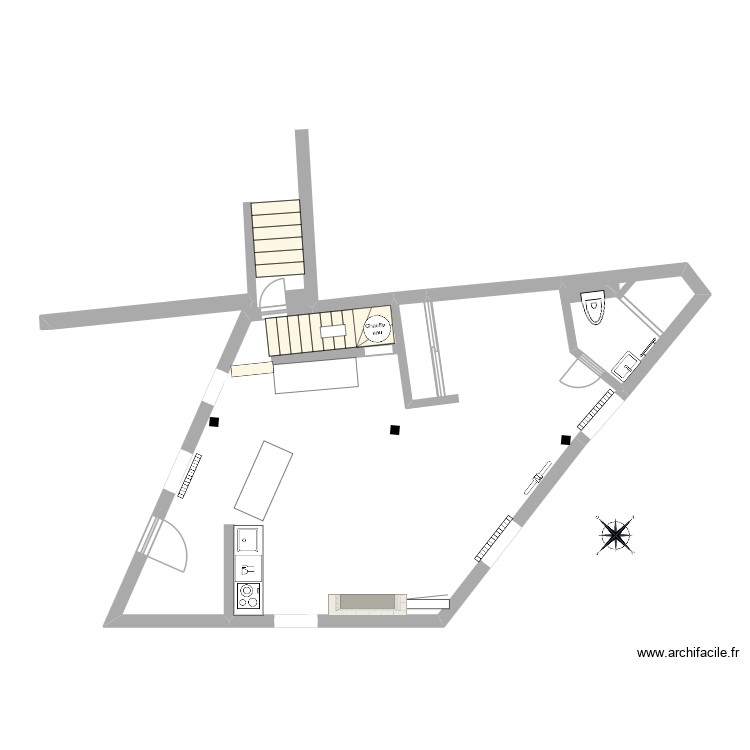 Crotelles Maison finale. Plan de 0 pièce et 0 m2
