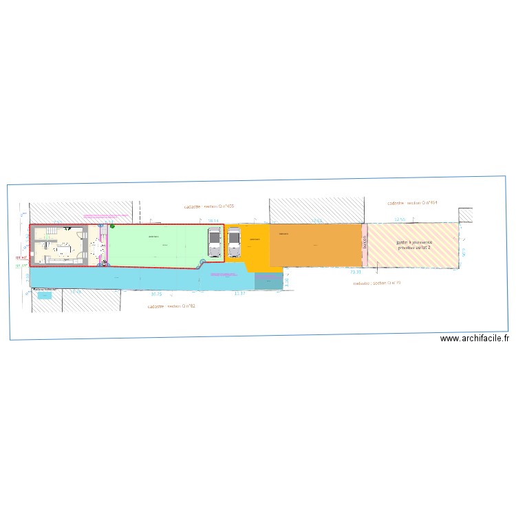 Maison Edouard Maury RDJ + jardin - cartport ok. Plan de 4 pièces et 131 m2