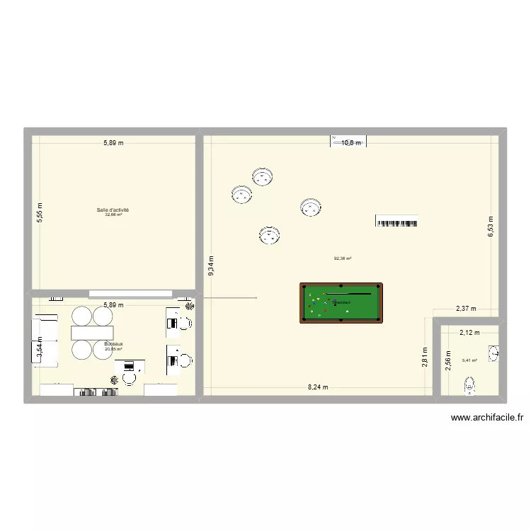 ADP. Plan de 4  et 151 m²