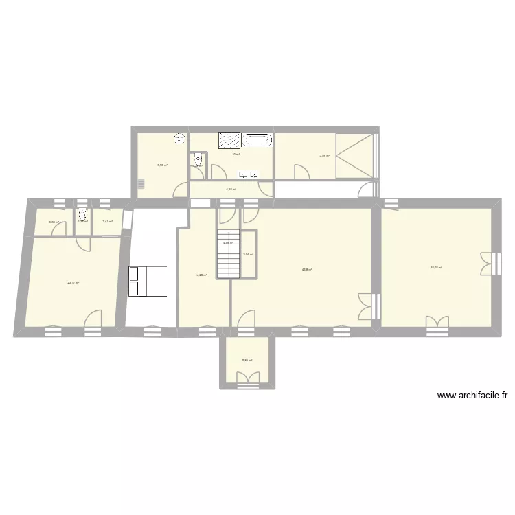 Koller. Plan de 15  et 177 m²