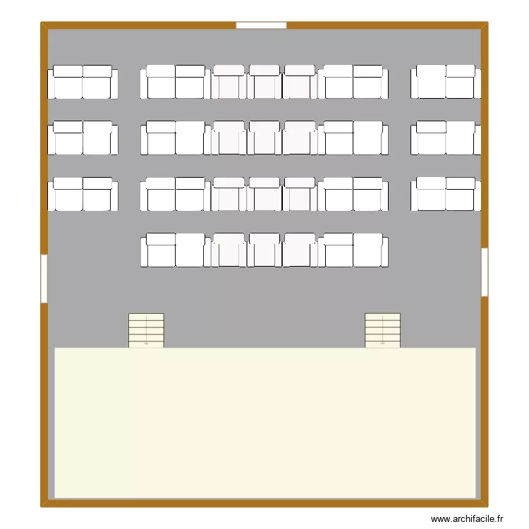 Salle de spectacle. Plan de 